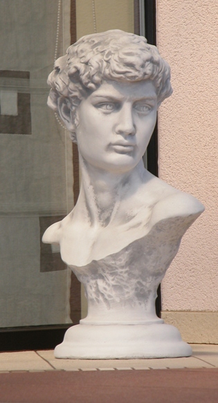A bust of David