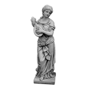 Figura dekoracyjna - kobieta z mandoliną